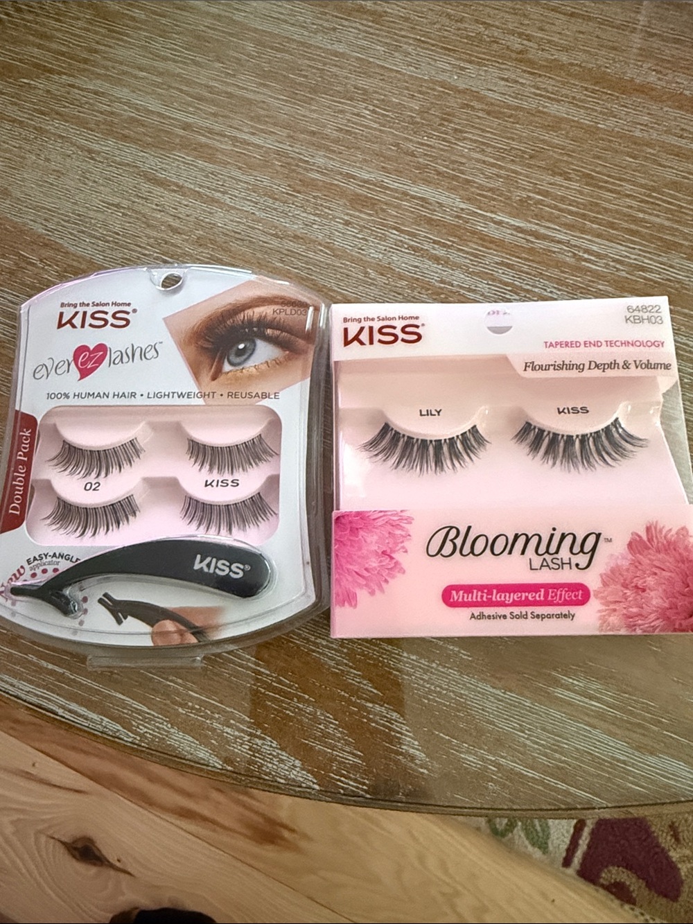 Kiss False Eyelash Duo (2) Pack - Black Lashes